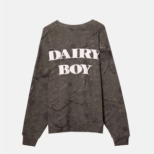DairyBoy River Camo Crewneck Small- Pink Puff Letters